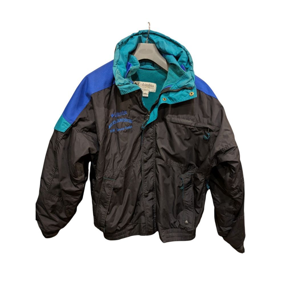 Vintage Columbia Skidaddle Blue Full Zip Fleece  Lined Windbreaker Jacket Winter